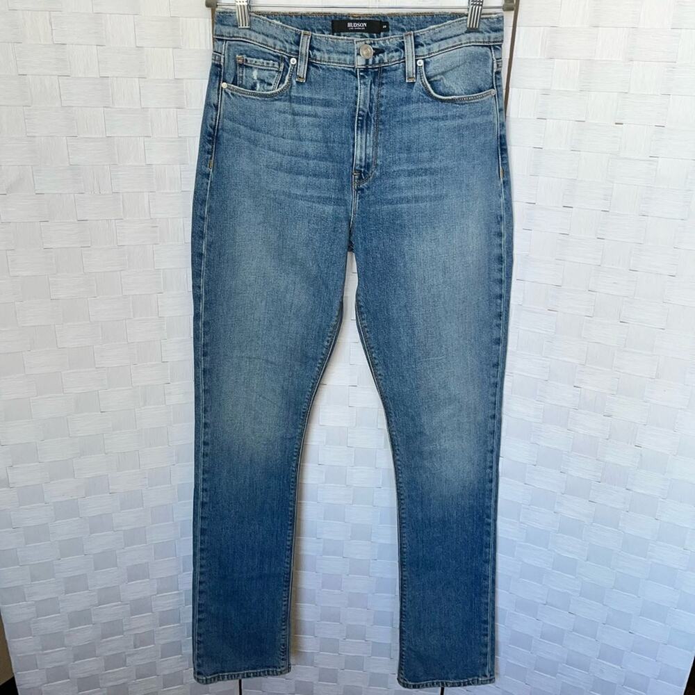 Hudson Jeans Holly Straight Leg Denim Jeans Size 28 Medium Wash